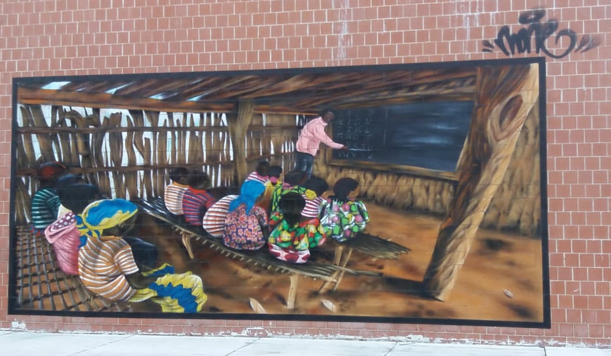 Painted mural on the Vicálvaro campus