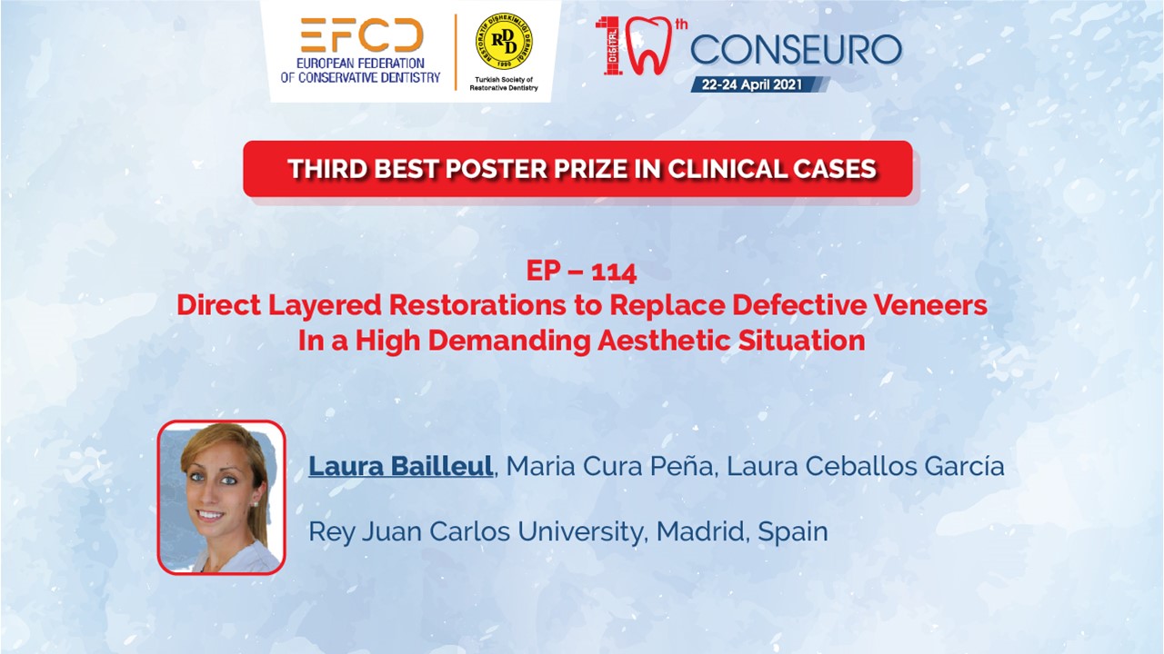 CONSEURO 2021 third poster prize in clinical cases Laura Bailleul