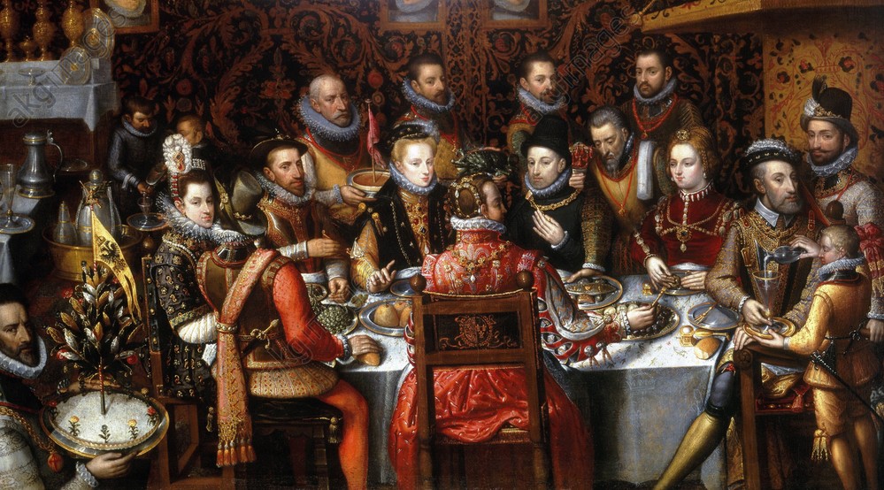 Felipe II en el banquete de los monarcas