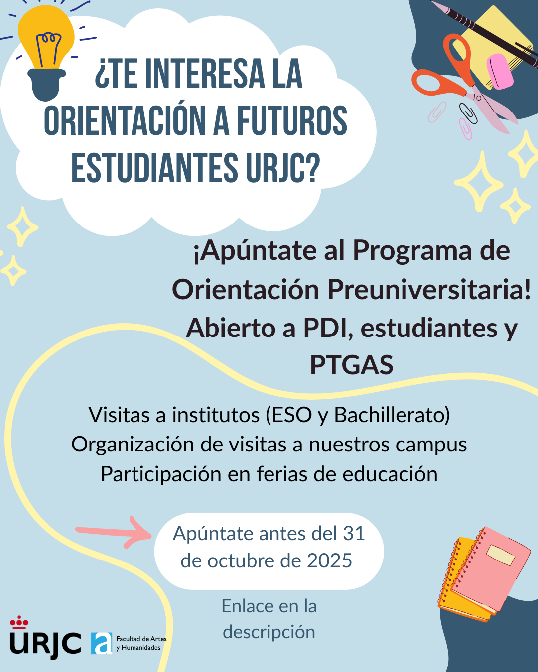 Te interesa la orientación a futuros estudiantes URJC 1
